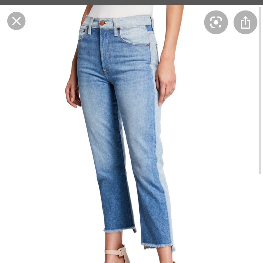 Alice and Olivia two colored jeans